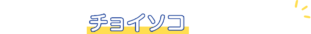 こんなときチョイソコが便利です！